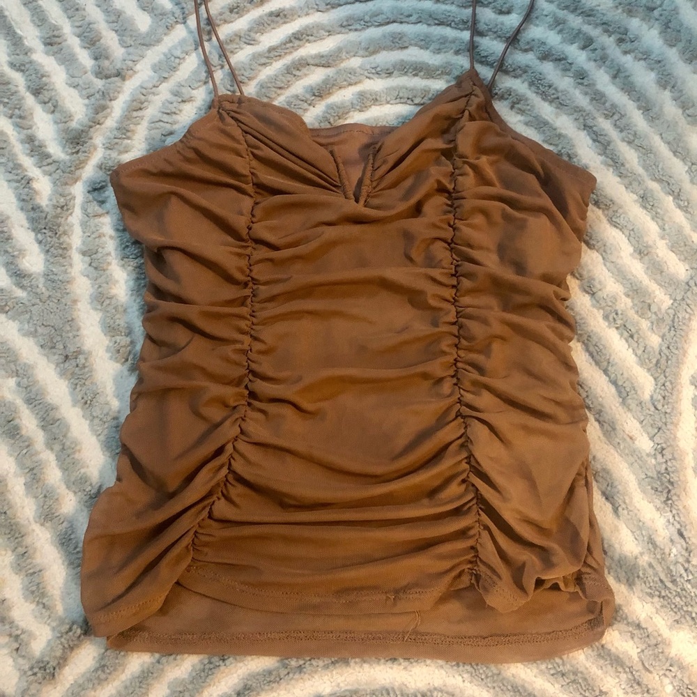 Ruffled tank top